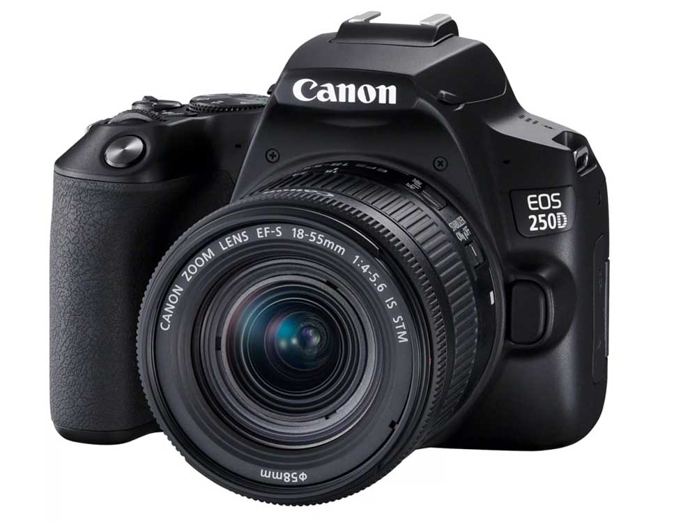 Canon EOS R100 Camera. The Canon EOS 250D is a 24.1 megapixel entry-level digital single-lens reflex camera (DSLR). Announced on 10 April 2019. The world's lightest DSLR with movable screen, with classic handling and cutting-edge technology inside. Great-looking photos and 4K movies are simple to shoot, and the camera communicates intuitively with smart devices. Cameras Uganda. Photo And Video Camera Supplier/Store/Shop in Uganda, East Africa, Kenya, South Sudan, Rwanda, Tanzania, Burundi, DRC-Congo. camerasug.com