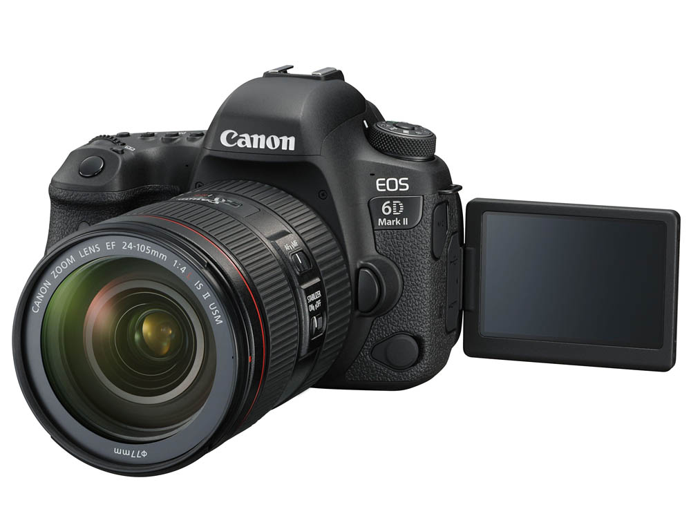 Canon EOS 6D Mark II Camera. The Canon EOS 6D Mark II is a 26.2-megapixel full-frame digital single-lens reflex camera announced June 2017. The 6D Mark II offers improved speed with a maximum frame rate of 60p when capturing Full HD video. Images shot in dark conditions are low in noise and high in clarity. The EOS 6D Mark II's CMOS sensor capture as much light as possible, and its DIGIC 7 processor minimises artefacts like digital noise. Cameras Uganda. Photo And Video Camera Supplier/Store/Shop in Uganda, East Africa, Kenya, South Sudan, Rwanda, Tanzania, Burundi, DRC-Congo. camerasug.com