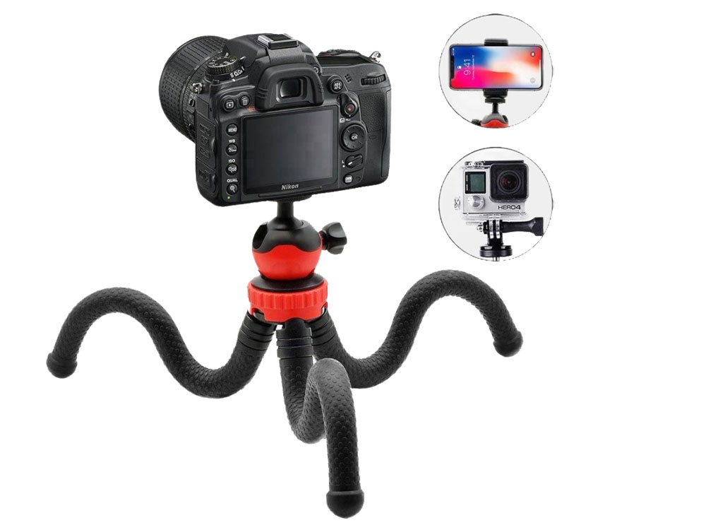 Flexible Tripods Uganda. Flexible tripods enhance camera stability. Flexible tripods use bendable legs made of padded materials like plastic, rubber, or foam. This allows the tripod to wrap around objects and adapt to uneven surfaces. Cameras Uganda. Photo And Video Camera Supplier/Store/Shop in Uganda, East Africa, Kenya, South Sudan, Rwanda, Tanzania, Burundi, DRC-Congo. camerasug.com